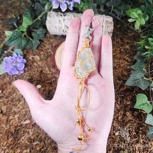 Raw Green Aventurine Keychain #8